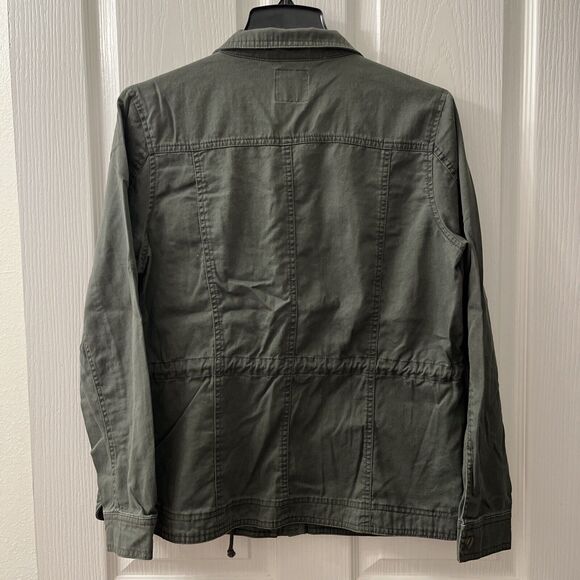Candie's Jacket Women Olive Green Bejeweled Military Army Junior's XL Y2K Shiny - Picture 3 of 7